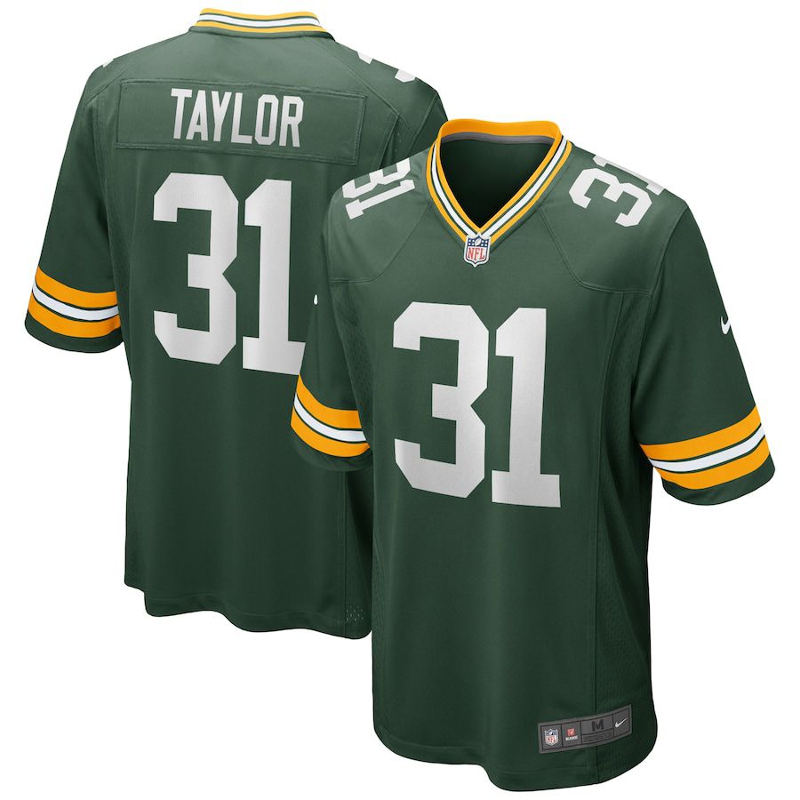 Men Green Bay Packers 31 Jim Taylor Nike Green Game Retired Player NFL Jersey